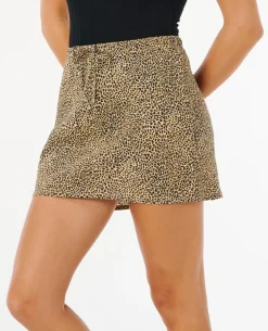 Animal Instincts Linen Skirt