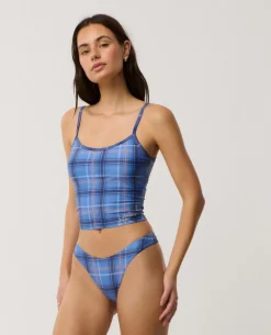 Archive Plaid Tankini