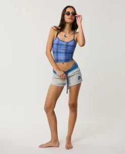Archive Plaid Tankini
