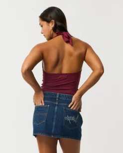 Archive Script Jersey Halter