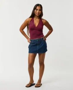 Archive Script Jersey Halter