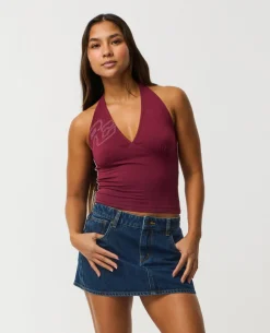 Archive Script Jersey Halter