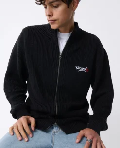 Archive Zip Through Knit Crew