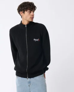 Archive Zip Through Knit Crew
