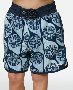 Artist of the Search Primary Volley Boardshort - Kids