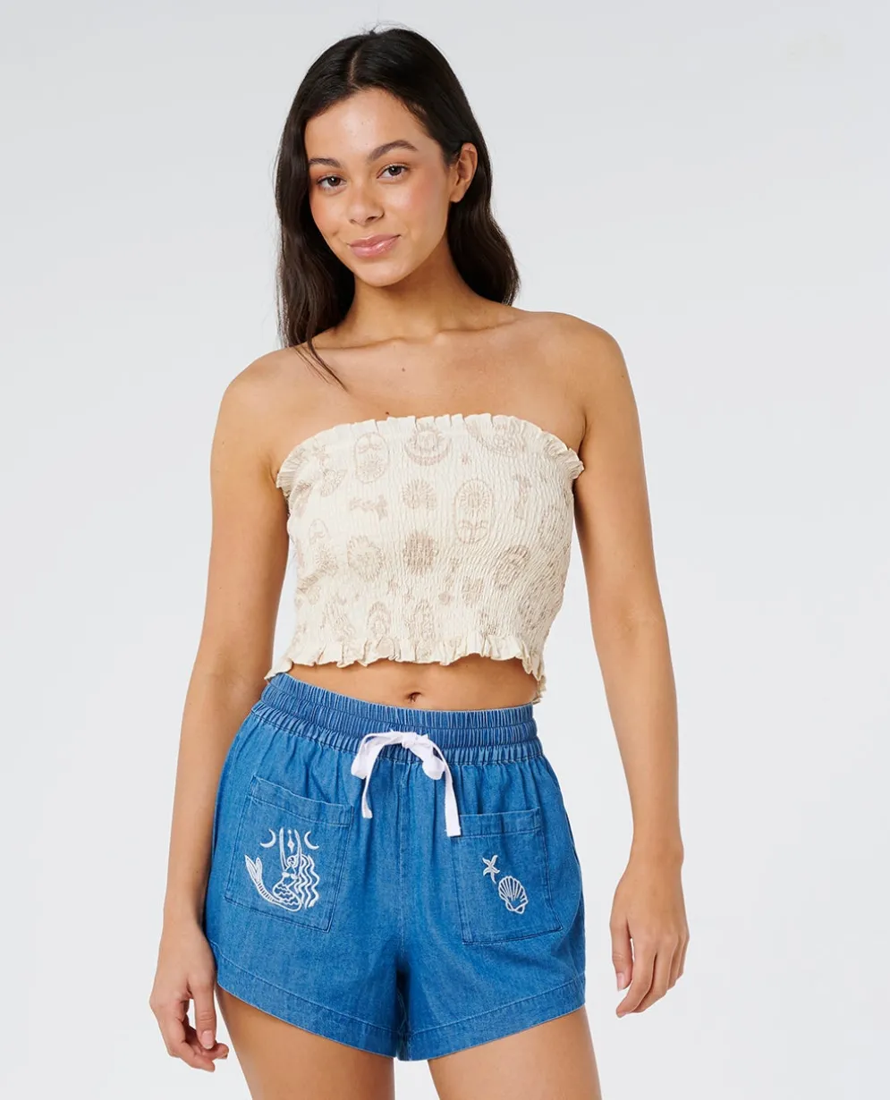 Catalina Island Shirred Top