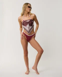 Classic Surf High Cut Skimpy Coverage Bikini Bottom