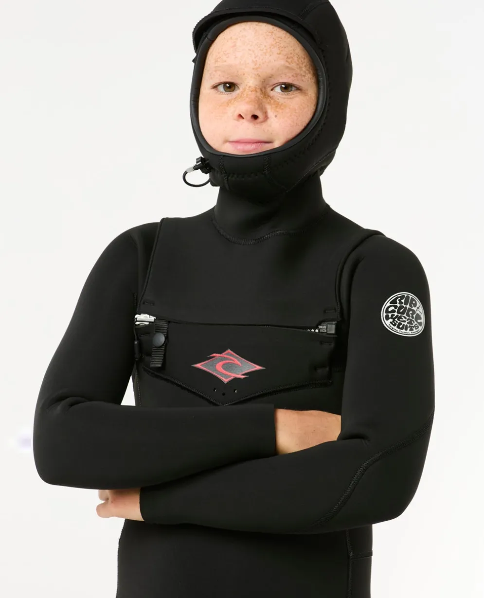 Dawn Patrol 5/4 Chest Zip Hooded Fullsuit Wetsuit