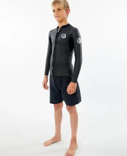 Dawn Patrol Long Sleeve Front Zip Jacket - Kids