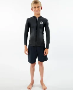 Dawn Patrol Long Sleeve Front Zip Jacket - Kids