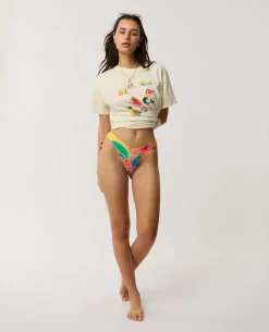 Farm Rio Bliss Hi Leg Cheeky Coverage Bikini Bottom