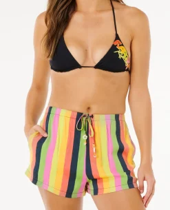 Farm Rio Neon Stripe Beach Short