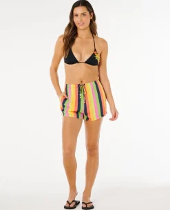 Farm Rio Neon Stripe Beach Short