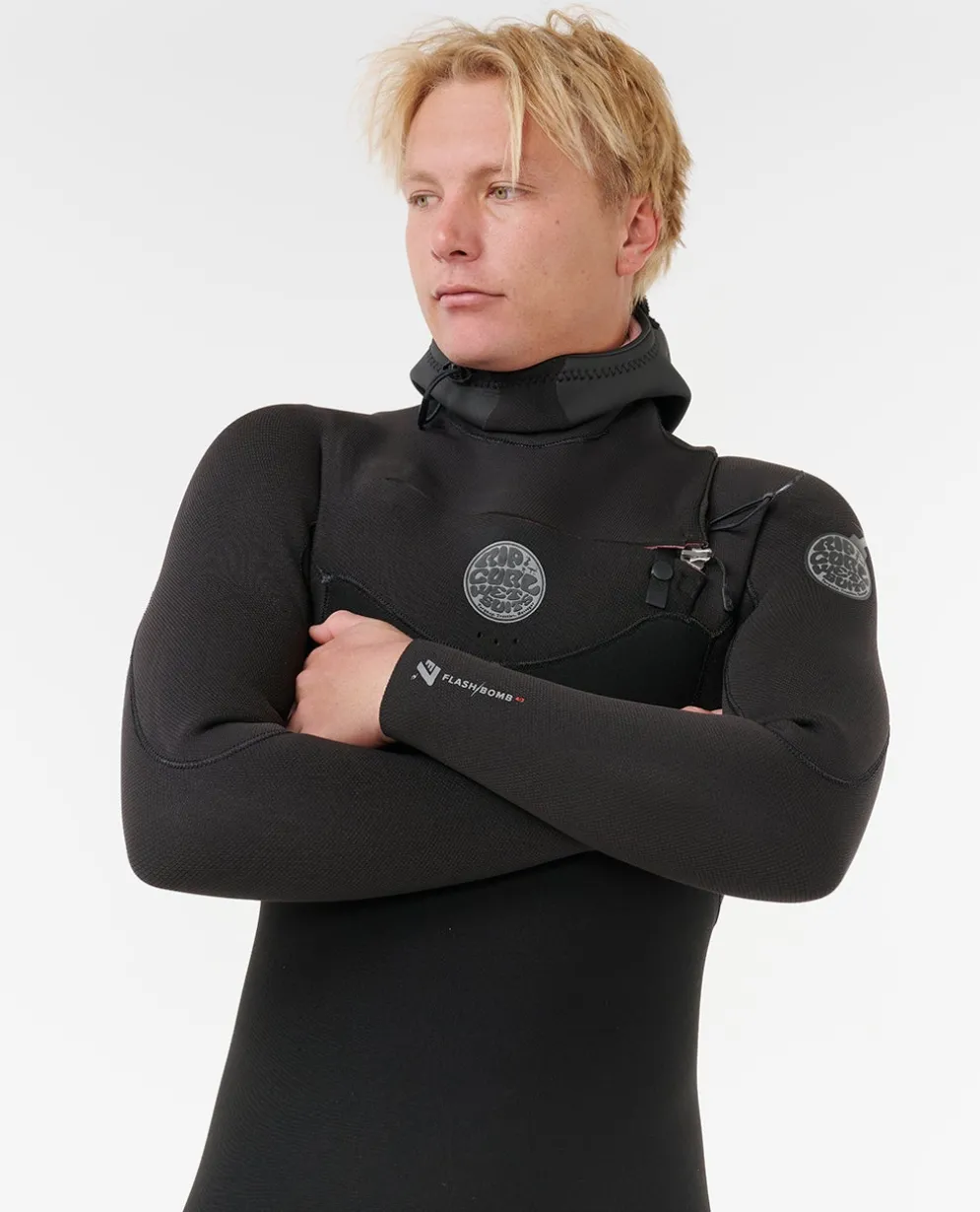 Flashbomb 5/4 Chest Zip With Hood Fullsuit Wetsuit