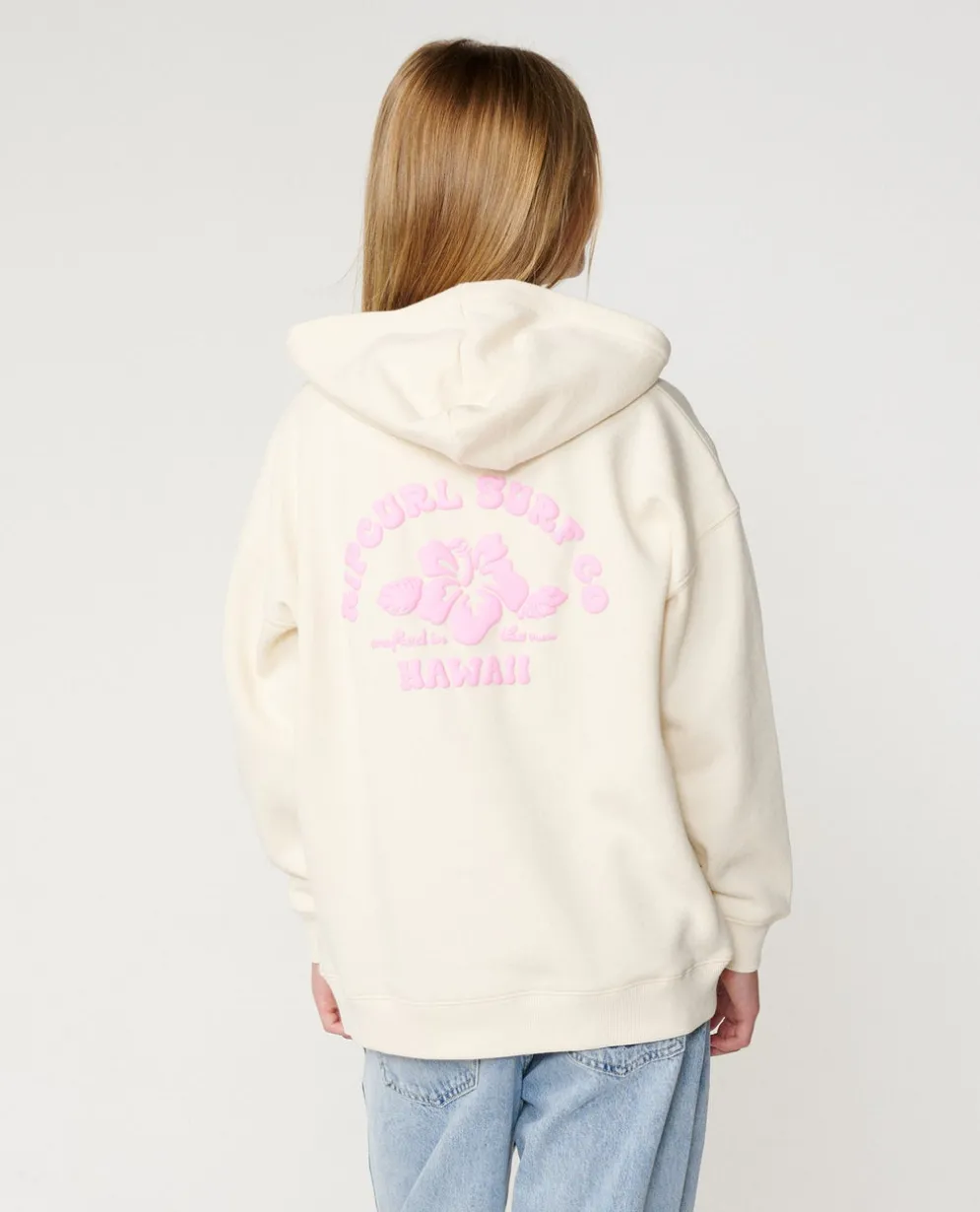 Hibiscus Heat Hawaii Hood - Kids