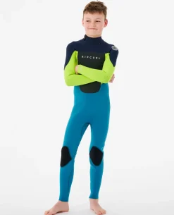 Junior Omega 4/3 Back Zip Wetsuit