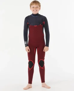 Kids Dawn Patrol 4/3 Chest Zip Steamer