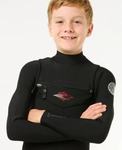 Kids Dawn Patrol 4/3 Chest Zip Steamer