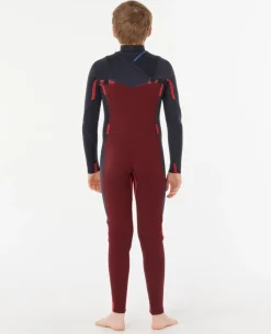 Kids Dawn Patrol 4/3 Chest Zip Steamer