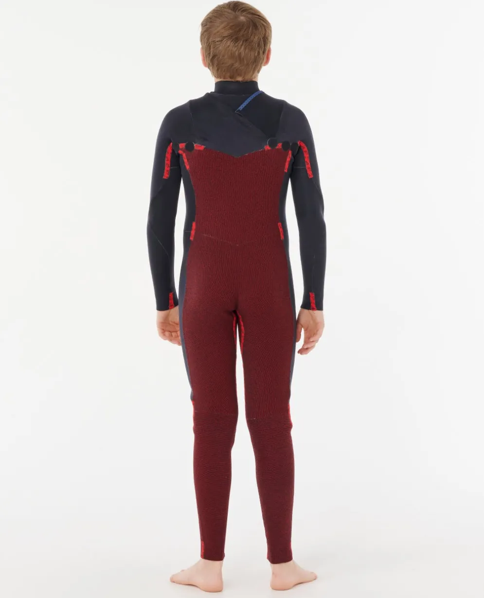 Kids Dawn Patrol 4/3 Chest Zip Steamer