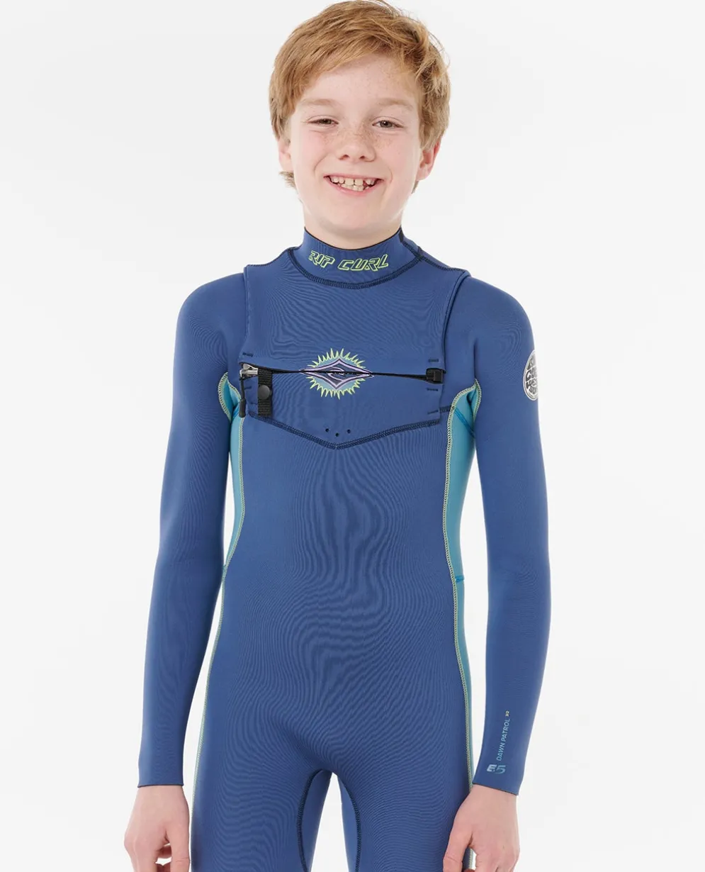 Kids Dawn Patrol 4/3 Chest Zip Steamer