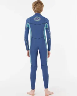 Kids Dawn Patrol 4/3 Chest Zip Steamer