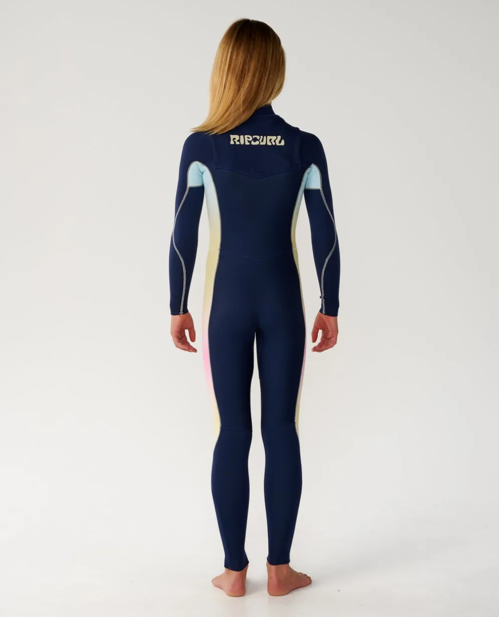 Kids Dawn Patrol 4/3 Chest Zip Steamer