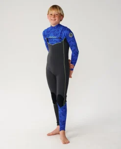 Kids Dawn Patrol 3/2 Chest Zip Steamer