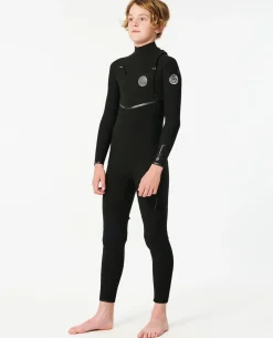 Kids Flashbomb 4/3 Chest Zip Wetsuit