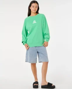 Luxe Surf Raglan Relaxed Crew