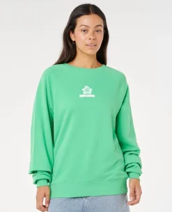 Luxe Surf Raglan Relaxed Crew