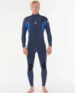 Mens Dawn Patrol 4/3 Chest Zip Steamer Wetsuit