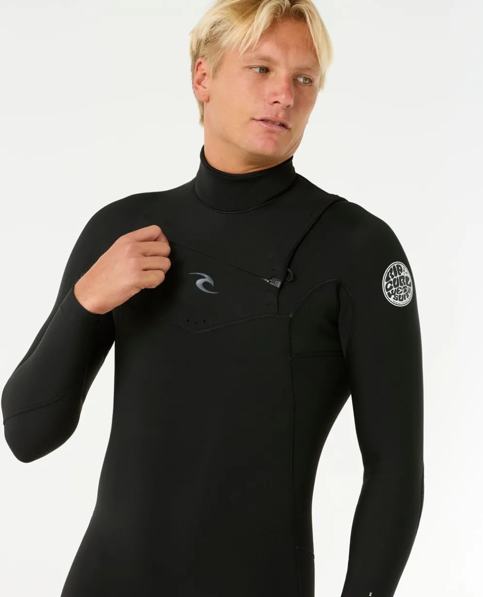 Mens Dawn Patrol 4/3 Chest Zip Steamer Wetsuit