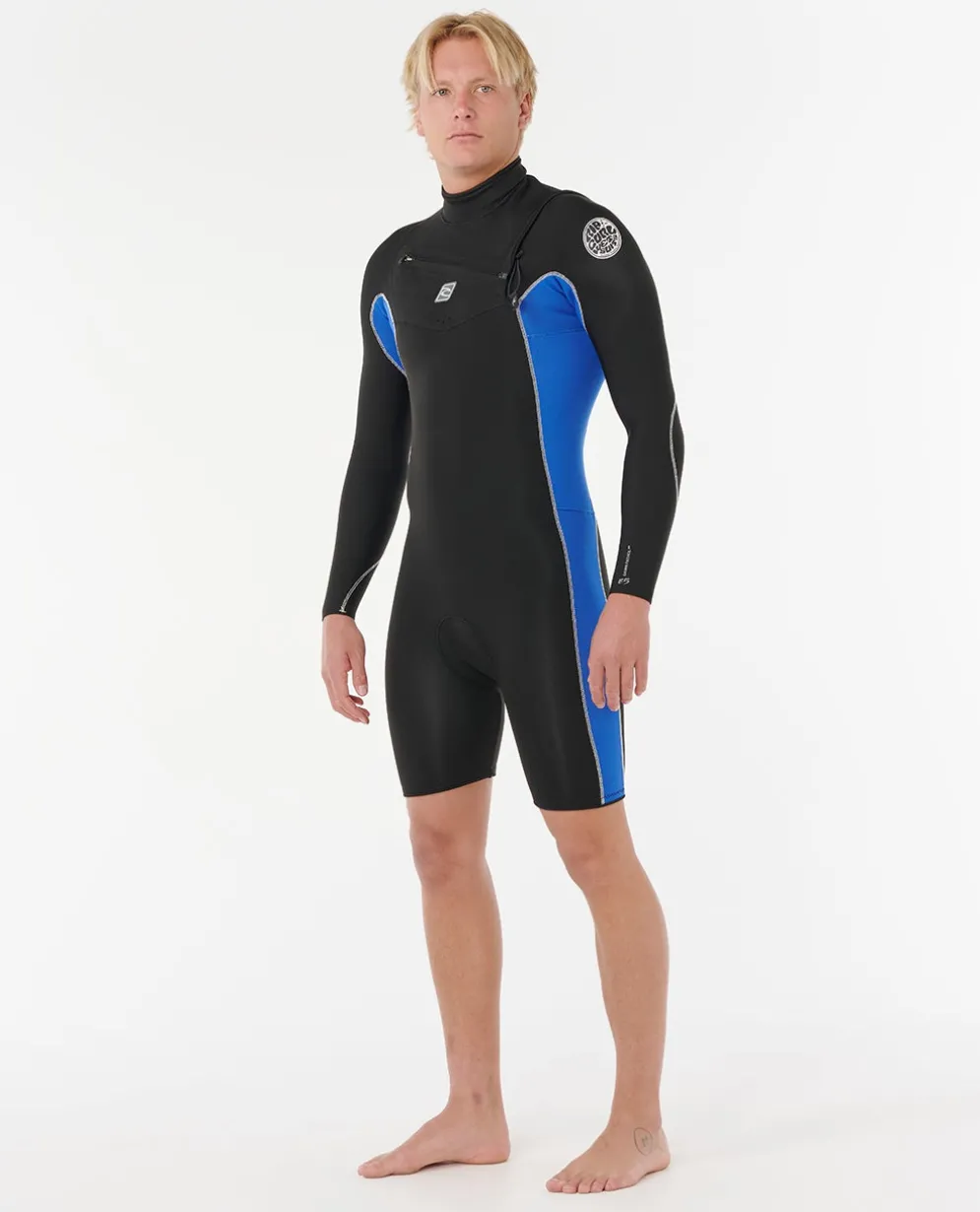 Mens Dawn Patrol 2/2 Long Sleeve Chest Zip Springsuit