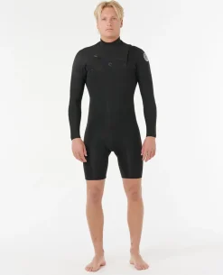 Mens Dawn Patrol 2/2 Long Sleeve Chest Zip Springsuit