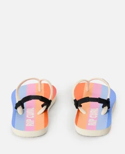 Mixed Bloom Open Toe Sandal - Girls