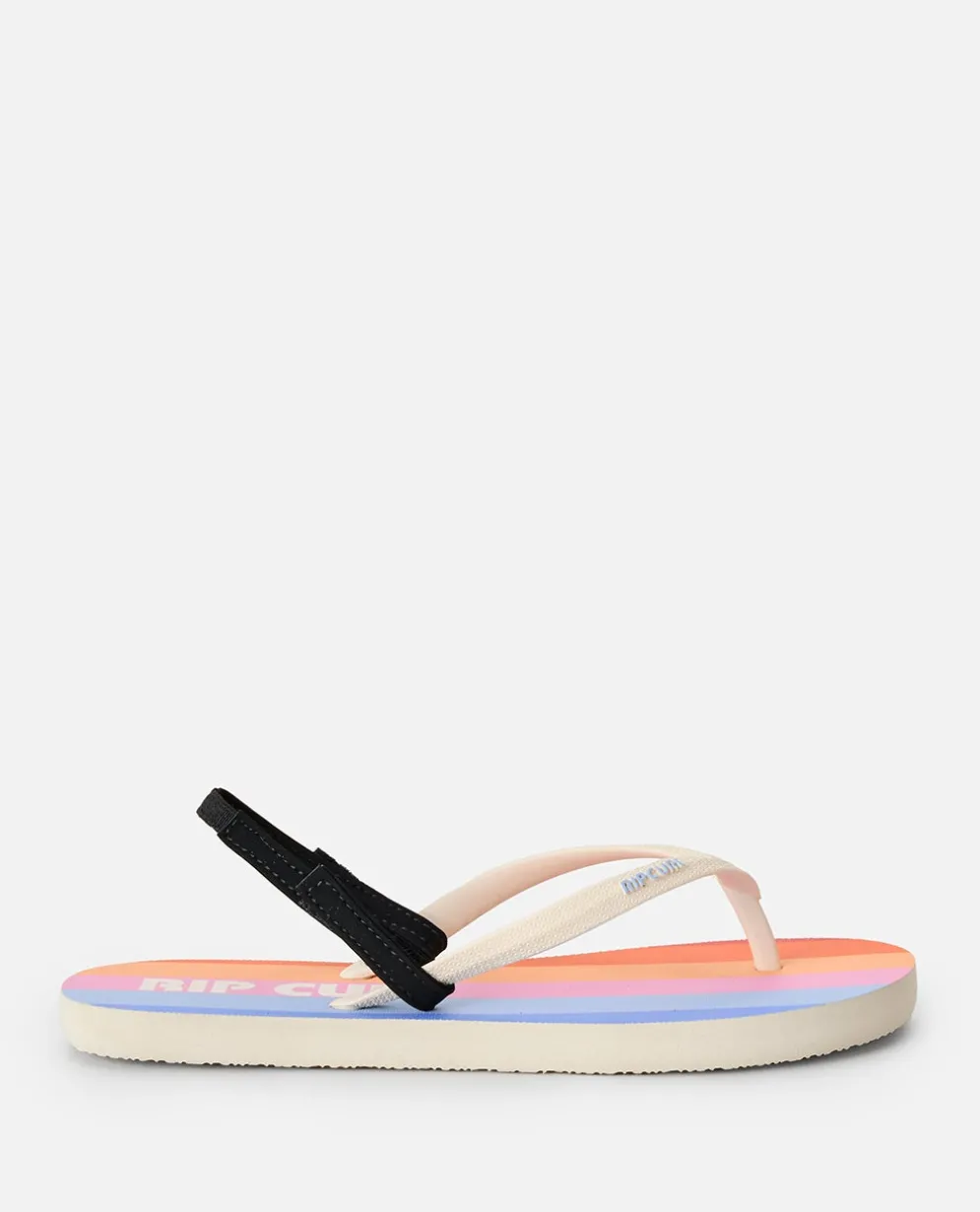 Mixed Bloom Open Toe Sandal - Girls