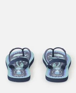 Mixed Bloom Open Toe Sandal - Girls