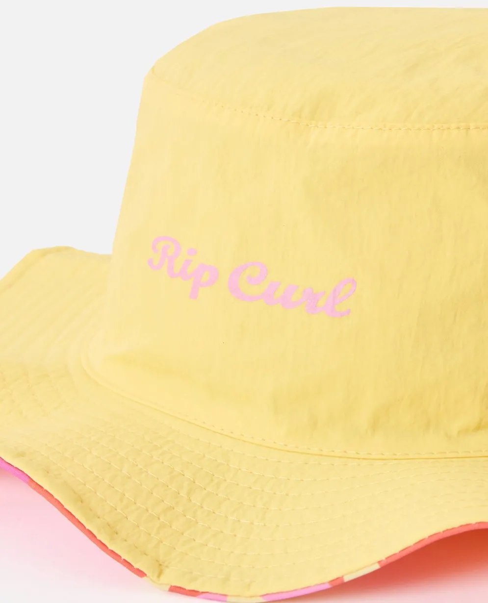 Mixed Reversible UPF50 Bucket Hat- Girls