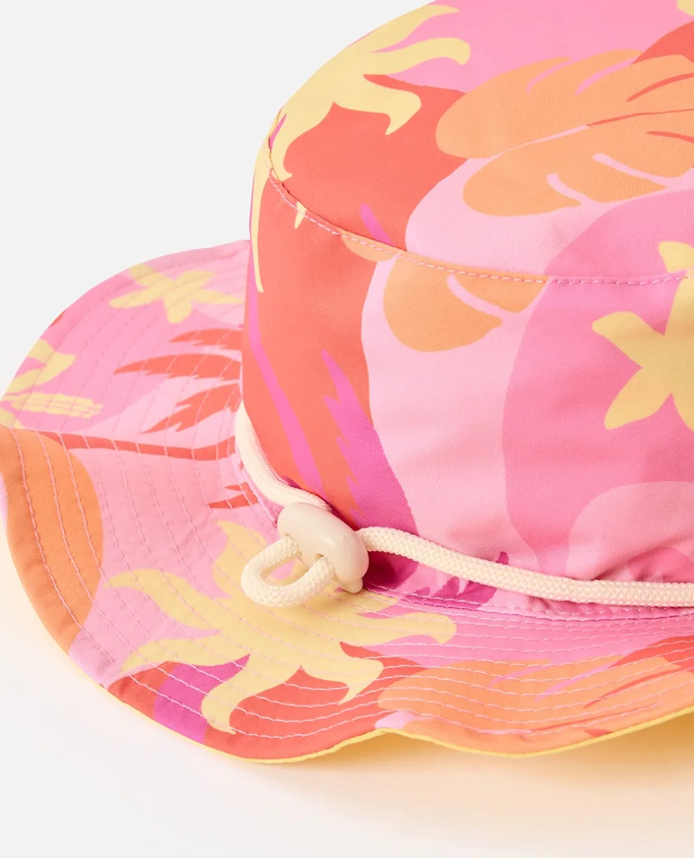 Mixed Reversible UPF50 Bucket Hat- Girls