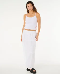 Oasis Broderie Maxi Skirt