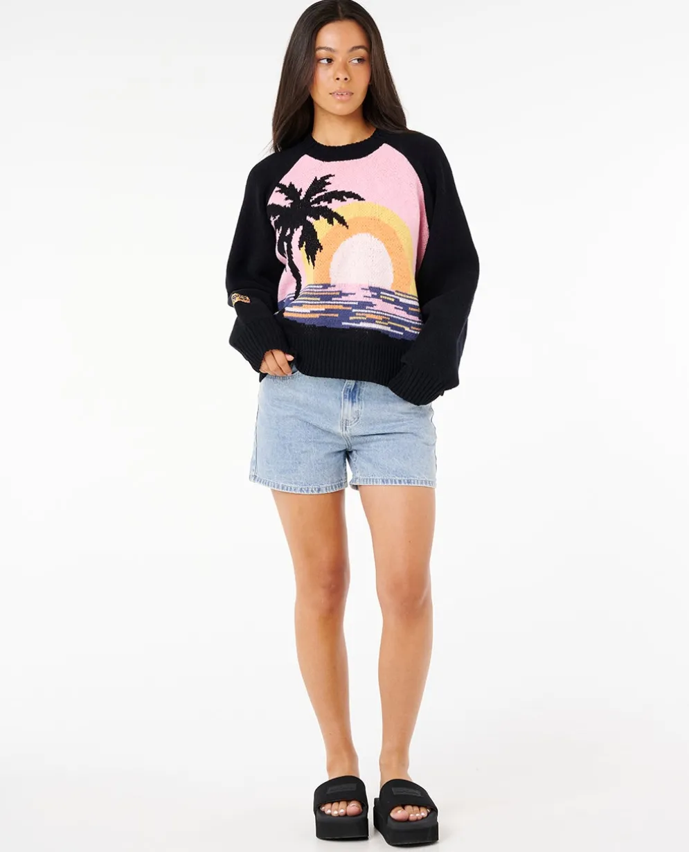 Paradise Knit Crew Fleece