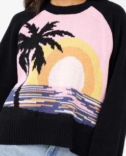 Paradise Knit Crew Fleece