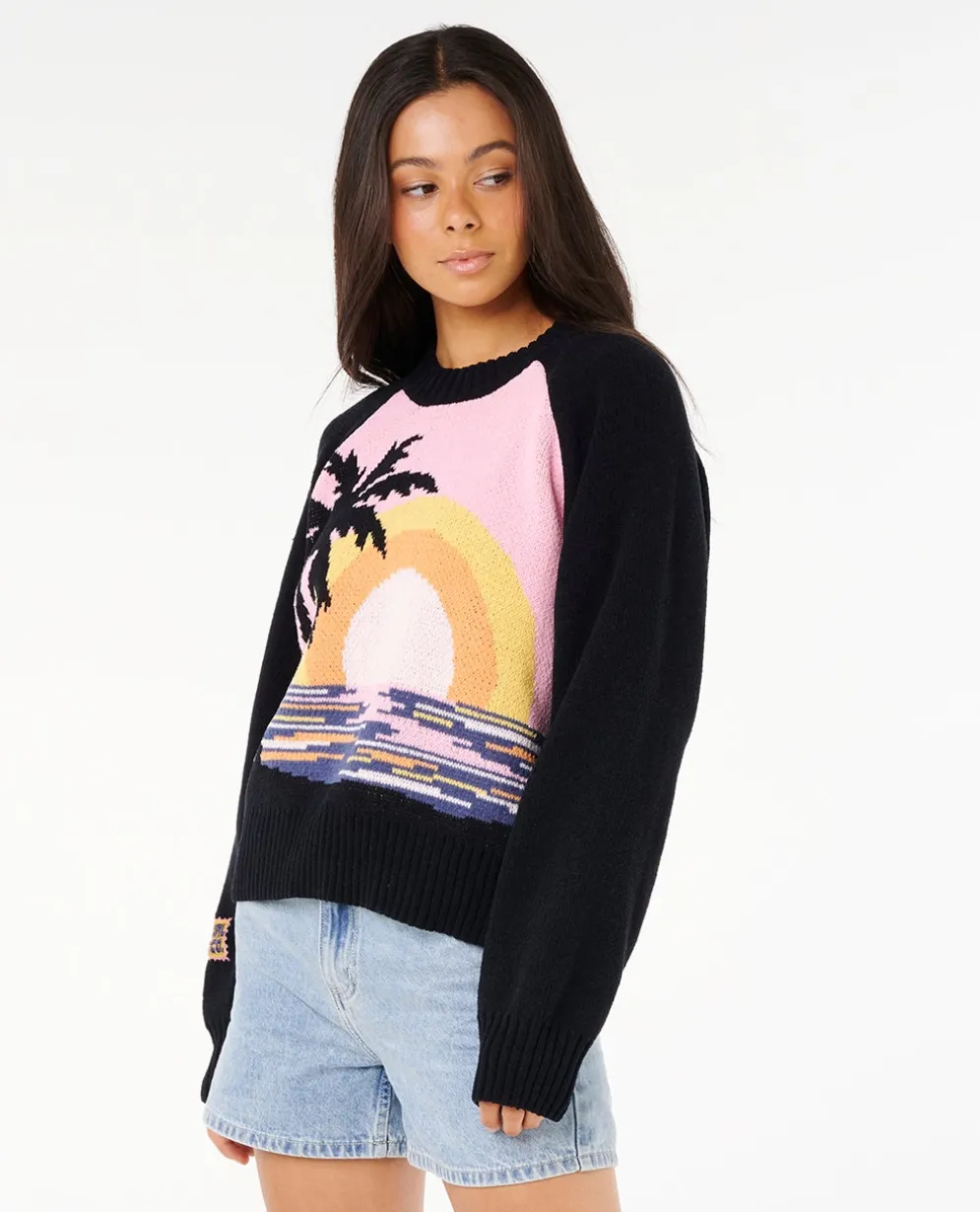 Paradise Knit Crew Fleece