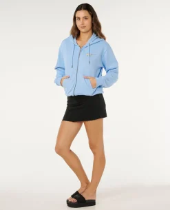 Poolside Zip Through Relaxed Hood