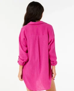 Premium Linen Long Sleeve Button Through Shirt