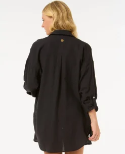 Premium Linen Long Sleeve Button Through Shirt
