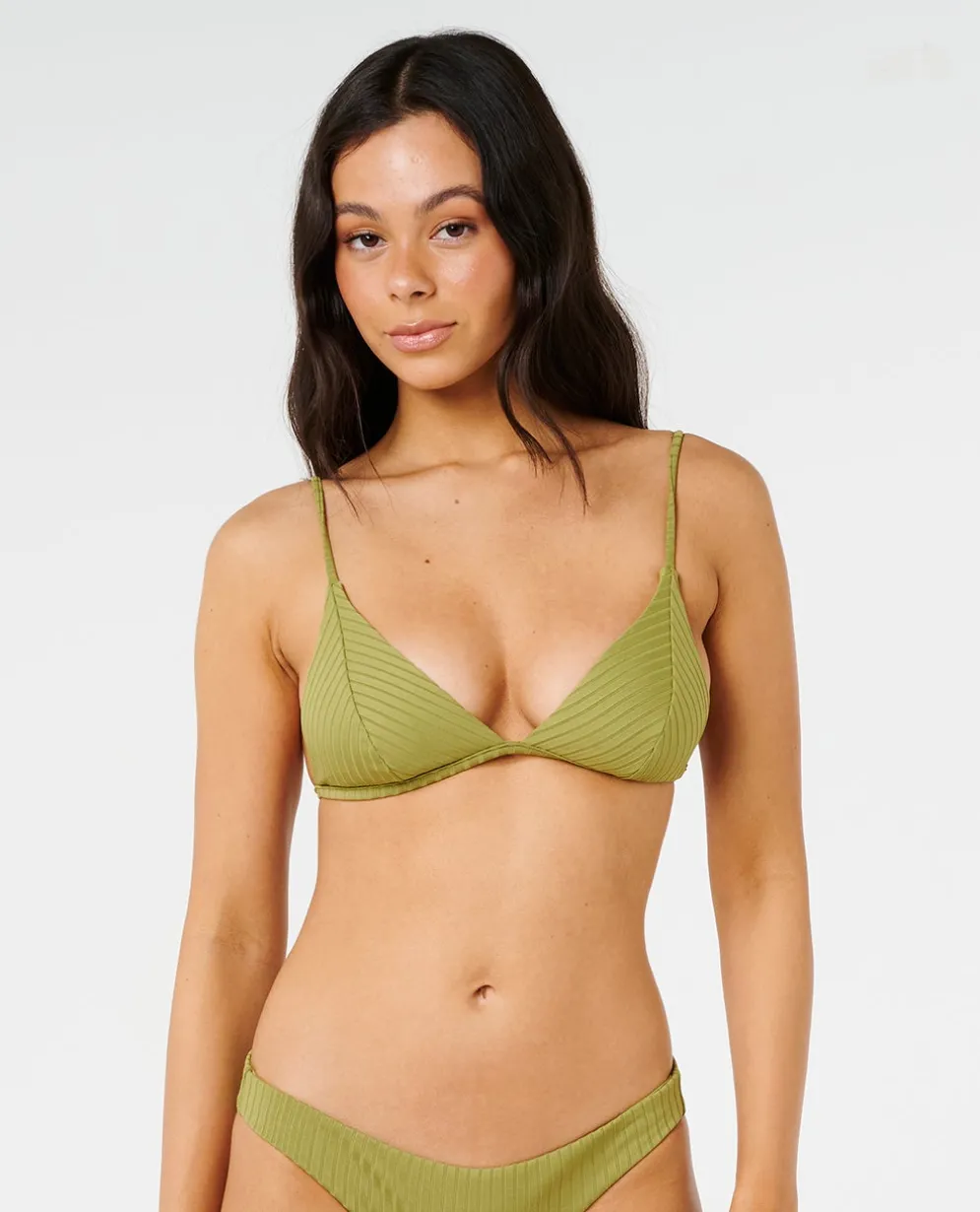 Premium Surf Banded Fixed Triangle Bikini Top