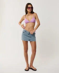 Premium Surf Banded Fixed Triangle Bikini Top