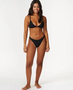 Premium Surf High Leg Skimpy Coverage Bikini Bottoms